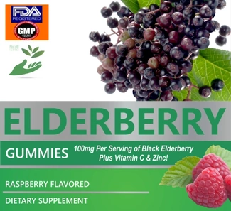 Private Label Elderberry Gummy Wholesale Supplement Bulk Supplements Available