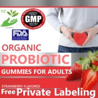 White/Private Label Organic Gummies Probiotic Wholesale Nutraceutical Supplement Distributor - Bulk Supplements Available