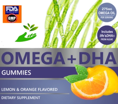 Private Label Gummy DHA and Omega 3-6-9 Wholesale Supplement Supplier Distributor