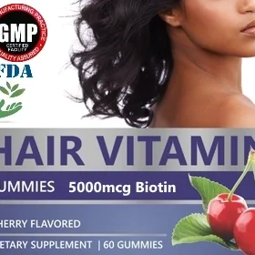 Private Label Gummy Hair Vitamin Wholesale Nutraceutical Supplement Distributor - Bulk Supplements Available