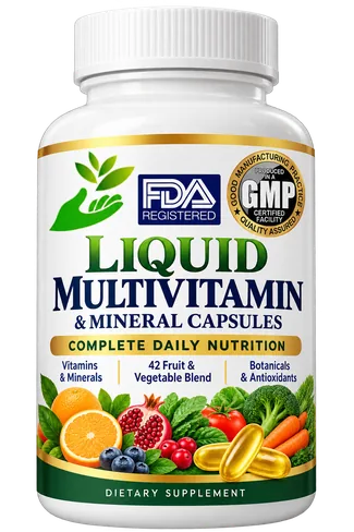 Private Label Liquid Multivitamin & Mineral Capsules