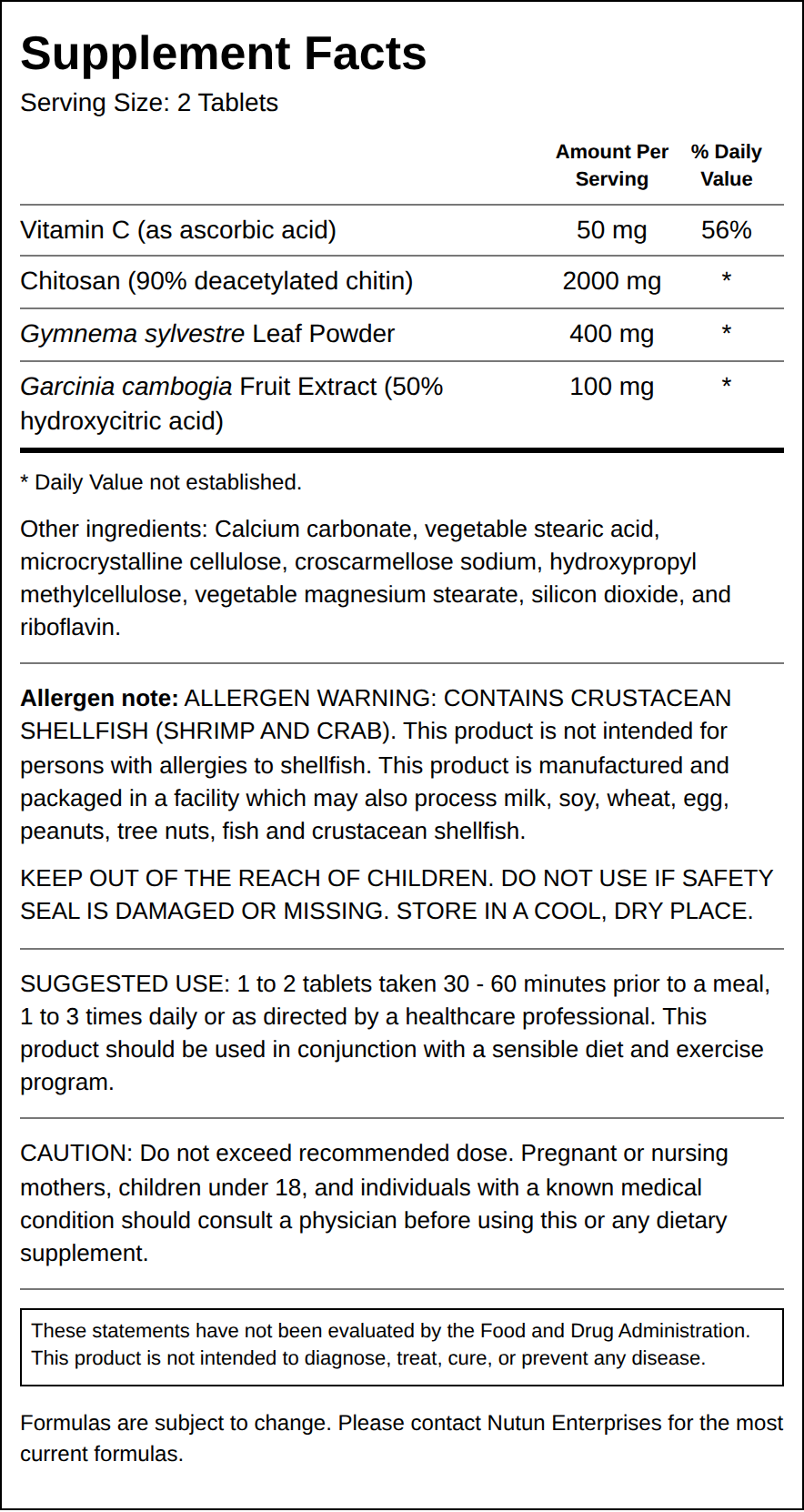 Private Label Cheat Eat Supplement Facts Wholesale Distributor