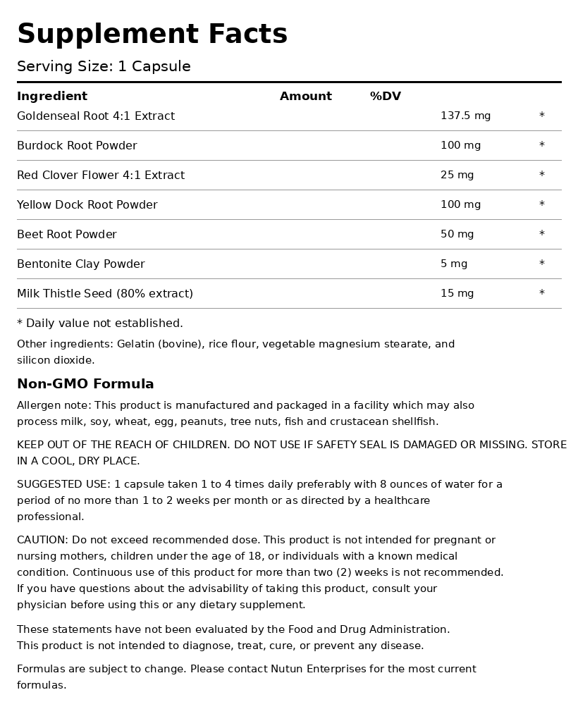 Private Label Detoxiflush Supplement Facts Wholesale Distributor