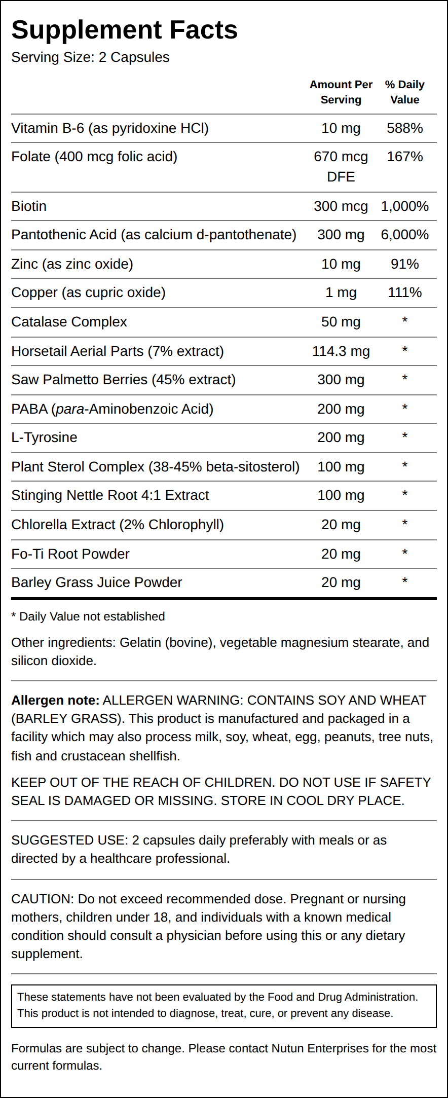 Private Label Gray Away Formula Supplement Facts Wholesale Distributor