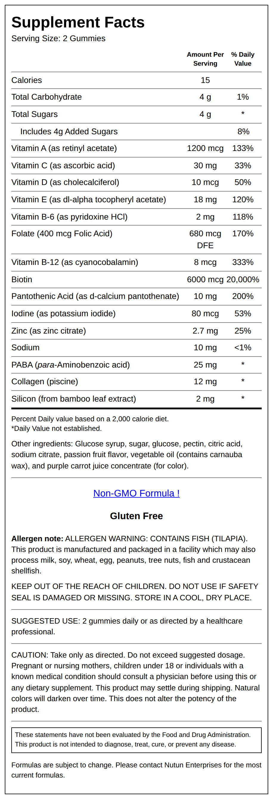 Supplement Facts