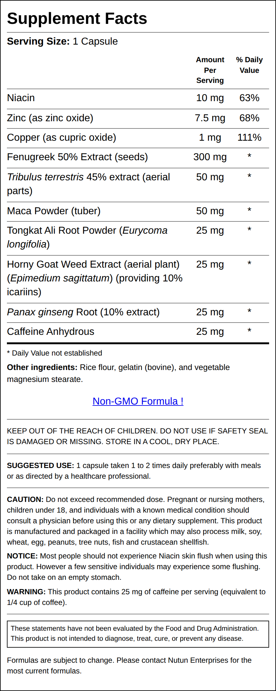 Private Label Infinite Male Supplement Facts Wholesale Distributor