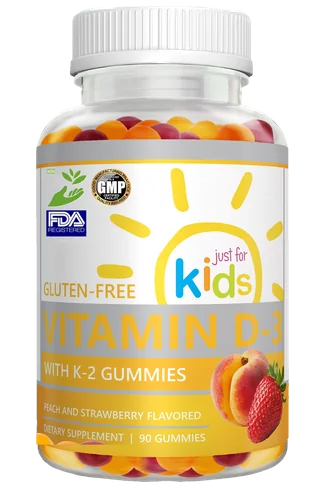 Private Label Kids Vitamin D 3 With K 2 Gummies Wholesale Distributor