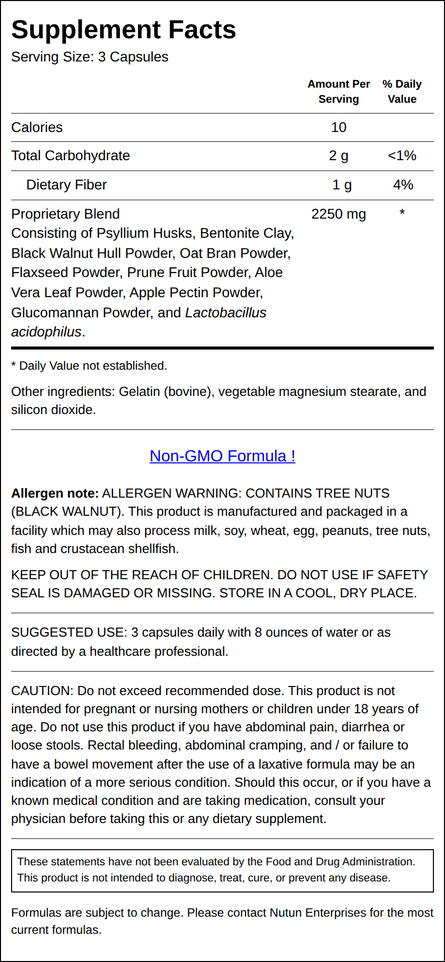 Private Label Maintenance Cleanse Supplement Facts Wholesale Distributor
