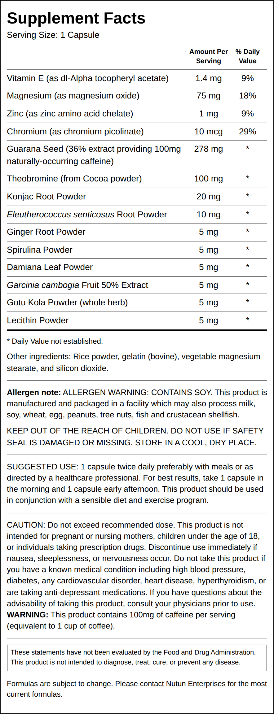 Private Label New English Diet Supplement Facts Wholesale Distributor