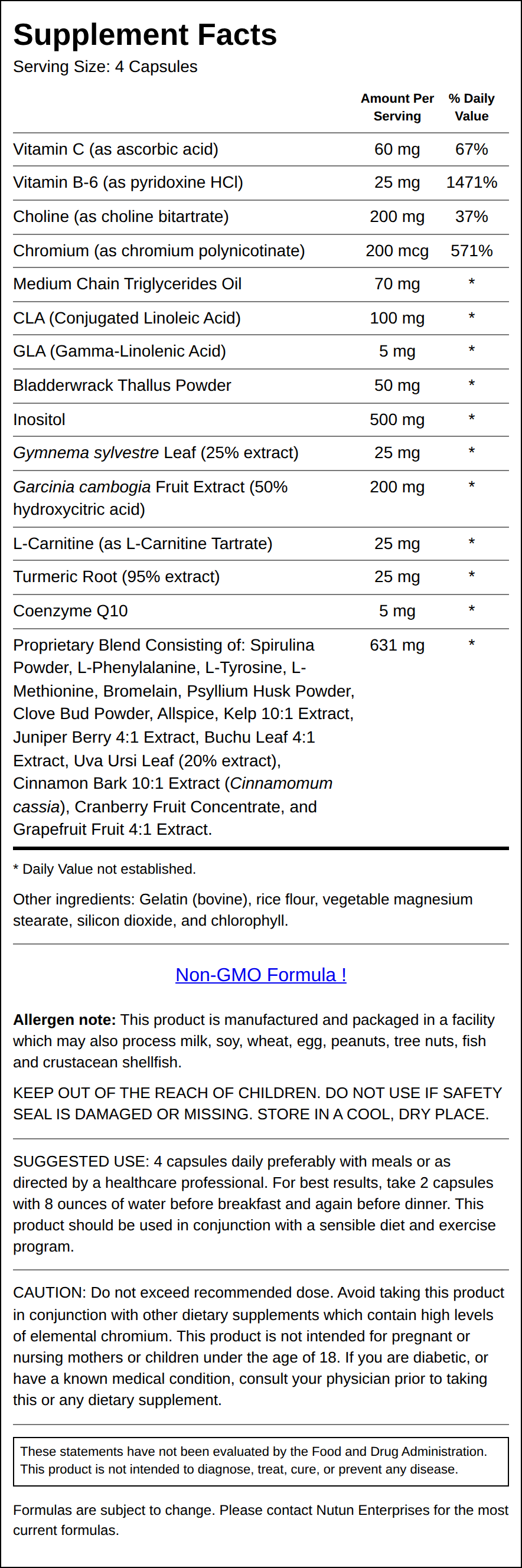 Supplement Facts